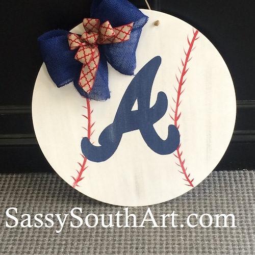 Baseball Door Hanger Softball Door Hanger Monogrammed Gift Etsy