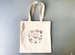 Mushrooms canvas tote bag 