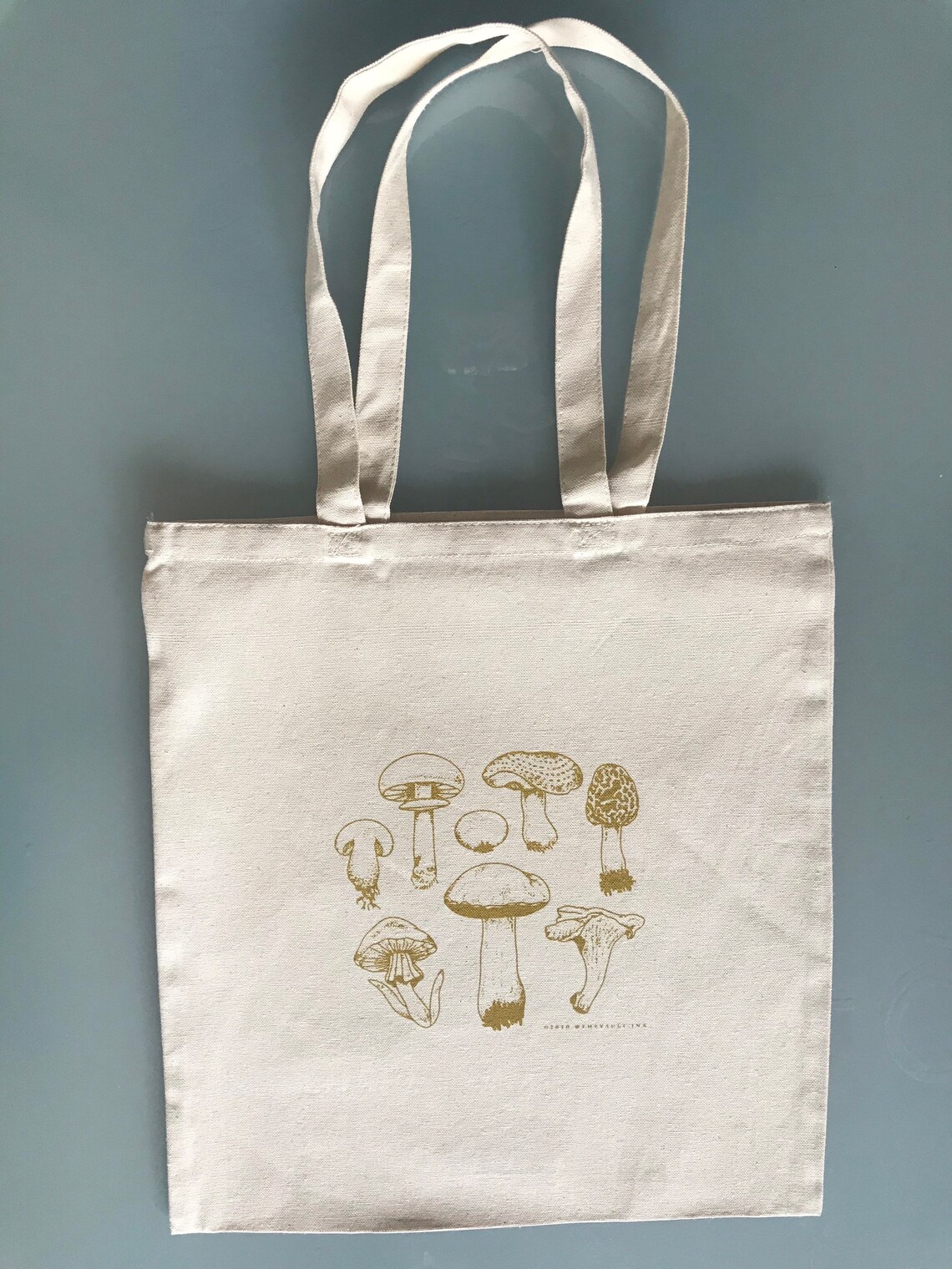 Mushrooms Canvas Tote Bag - Etsy