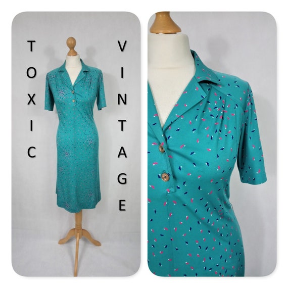 teal tea dress