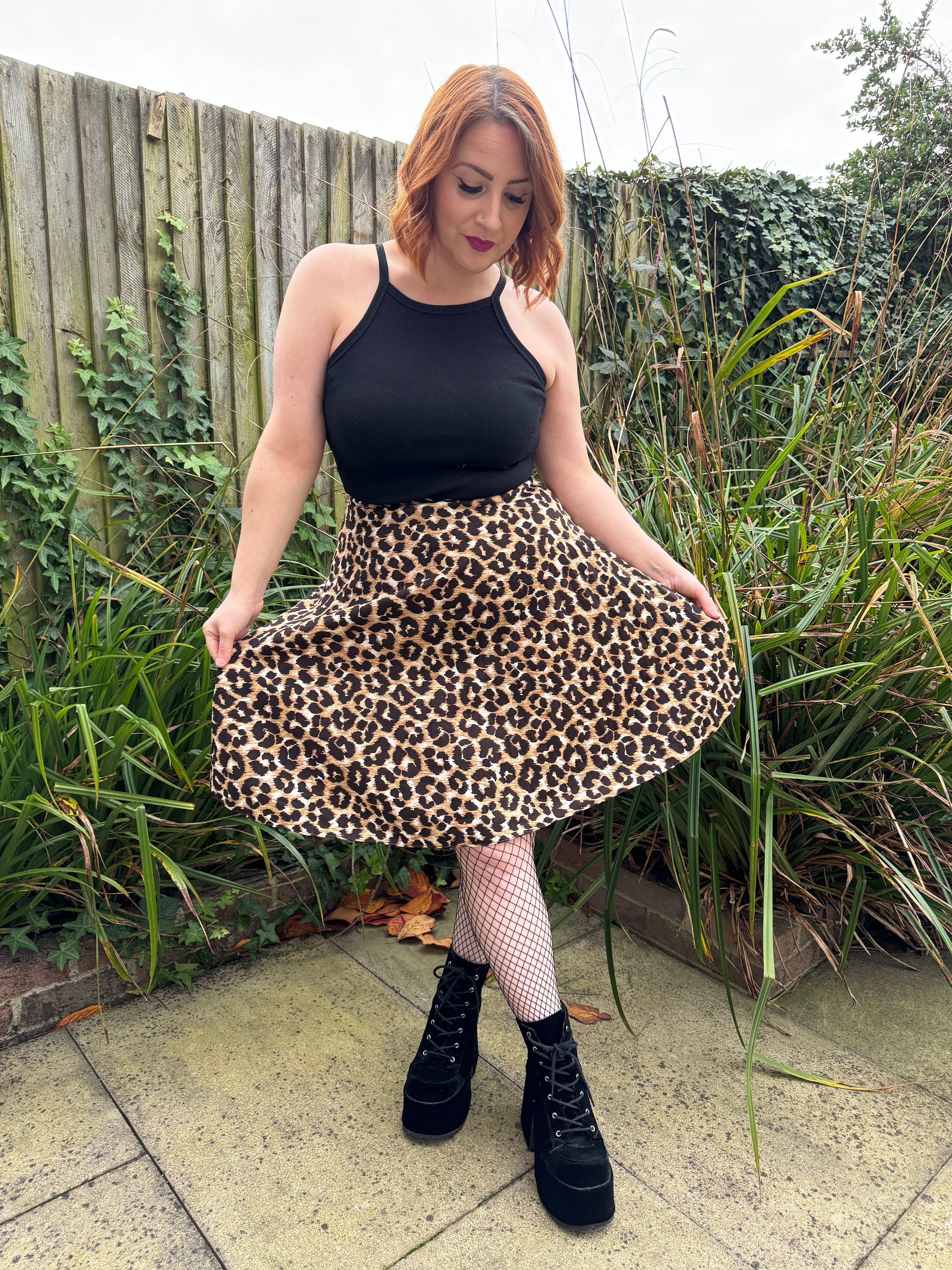 1980s Leopard Print Skater UK True Vintage, Eighties