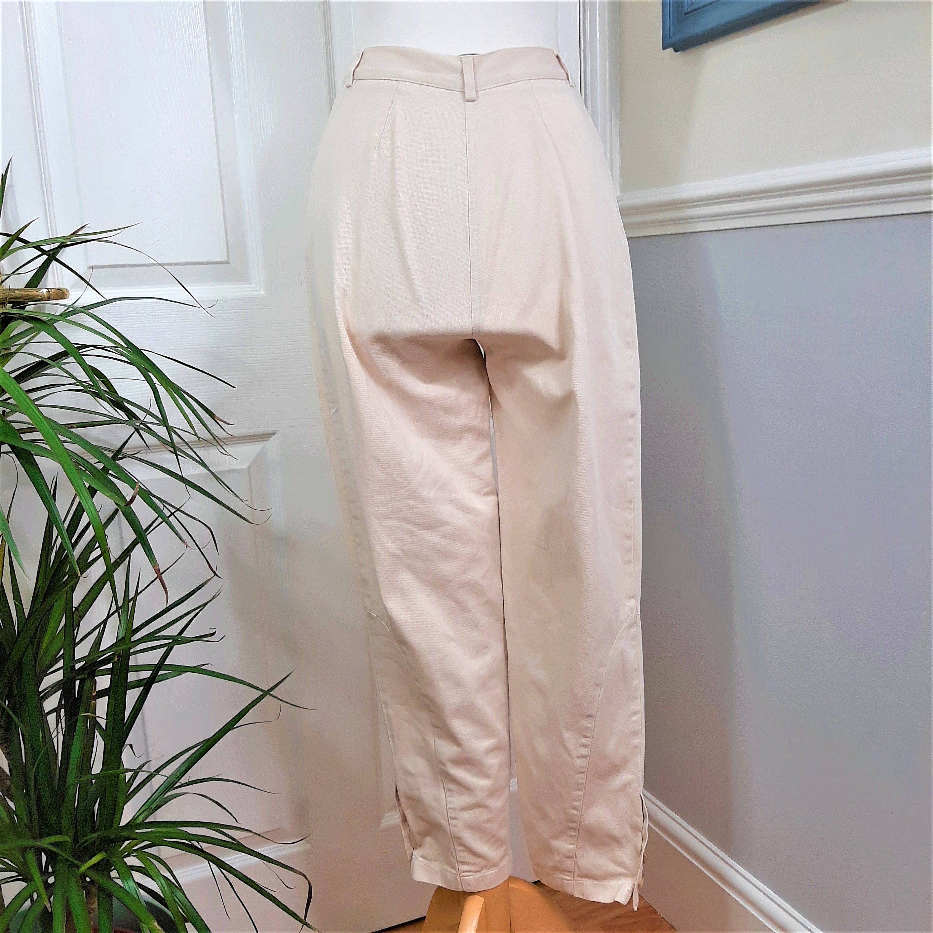 Waisted Cropped Trousers UK 