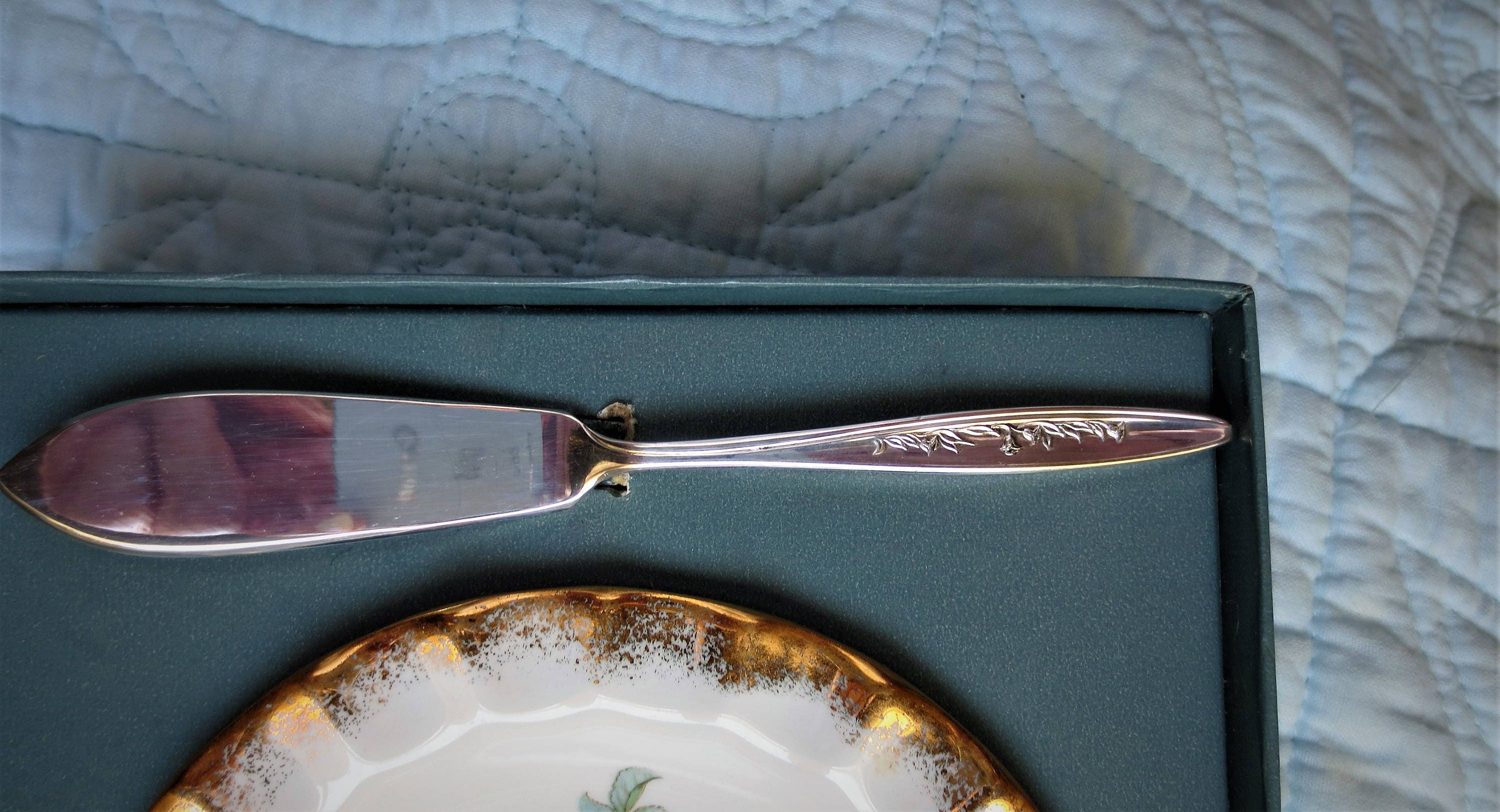 Westminster Australia Fine China Butter/jam Dish With Spreader Etsy