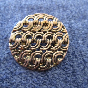 Scarf Clips or Vintage Scarf Clip in Gold Metal 