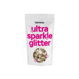 Chunky Body Face Glitter Festival Glitter Gold + Iridescent - 100g Hemway