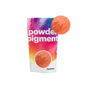 PIGMENT EN POUDRE Hemway - Nano colorant métallique mica pour résine époxy, savons, bougies, cosmétiques et travaux manuels - Orange pâle métallique - 50 g / 100 g