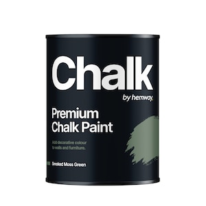Hemway CHALK FURNITURE PAINT High Pigment Matt Chalky Water Based Formula for Up-cycling Furniture Shabby Chic & Walls 1L - Colour Range