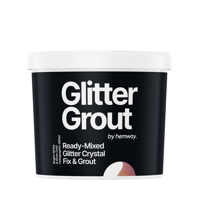 Hemway Ready Mixed Glitter Crystal Fix & Grout WHITE Grout Etsy