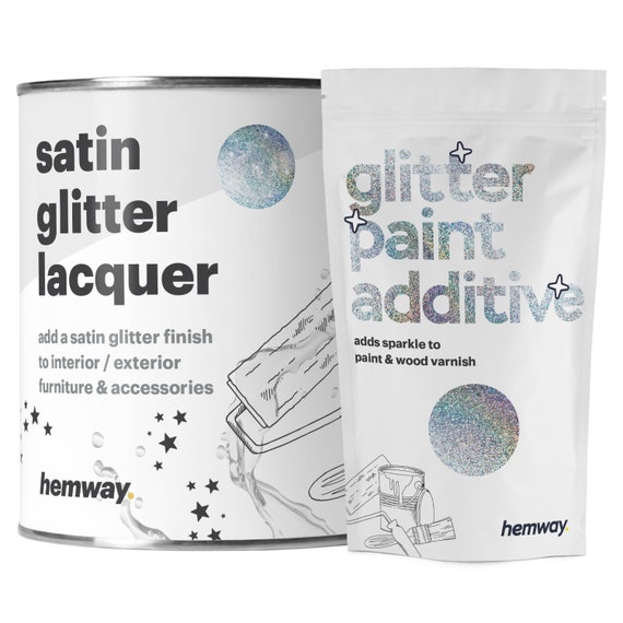 Hemway Glitter Paint Additive 100g Emulsion Acrylic Walls Ceiling