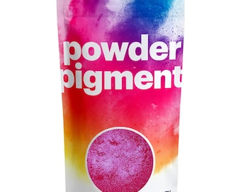 Hemway POWDER PIGMENT - Mica Nano Metallic Dye for Epoxy Resin, Soaps, Candles, Cosmetics and Crafts - Cerise Pink - 50g / 100g