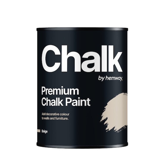 Pittura per Mobili Shabby Chic a Base di Gesso Hemway Premium CHALK PAINT e Pittura  per Mobili Beige 1 Litro Quart -  Italia