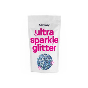 Chunky Body Face Glitter Festival Glitter Silver Blue Ice Holographic Mix - 10g, 50g, 100g Hemway