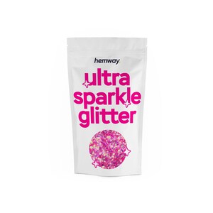 Chunky Body Face Glitter Festival Glitter Pink Iridescent Mix - 10g, 50g, 100g Hemway