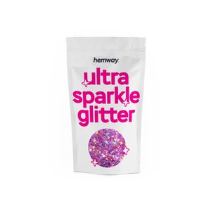 Chunky Body Face Glitter Festival Glitter Rose Pink Holographic Mix - 10g, 50g, 100g Hemway