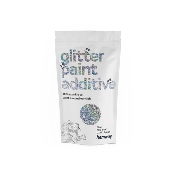Hemway Glitter Paint Additive 100g For Emulsion Acrylic Walls Etsy