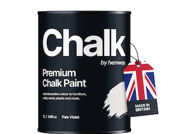 Shabby Chic Chalk Based Furniture Paint Hemway Premium CHALK PAINT and Furniture Paint - Pale Violet - 1 Litre (Quart)