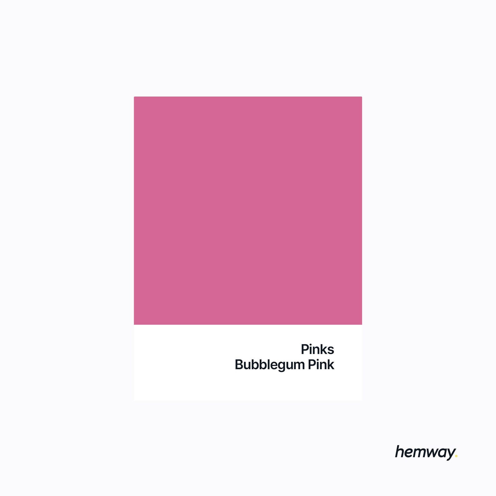 Hemway Bubblegum Pink Interior Matt Acrylic Paint 2.5L Tin Durable ...