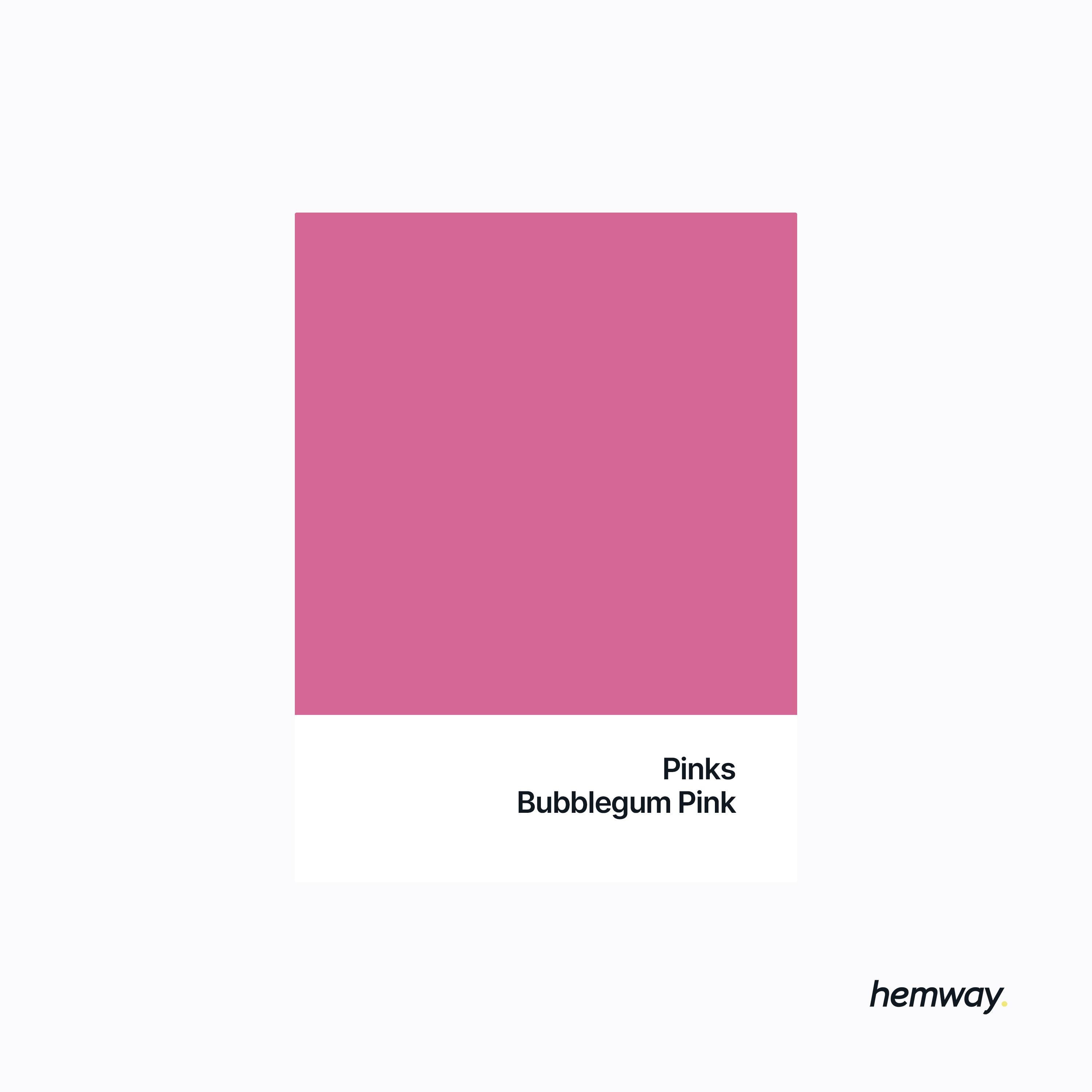 Hemway Bubblegum Pink Interior Matt Acrylic Paint 2.5L Tin Durable ...