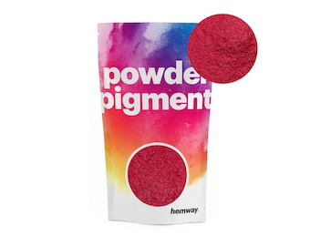 Hemway POWDER PIGMENT - Mica Nano Metallic Dye for Epoxy Resin, Soaps, Candles, Cosmetics and Crafts - Hot Pink - 50g / 100g