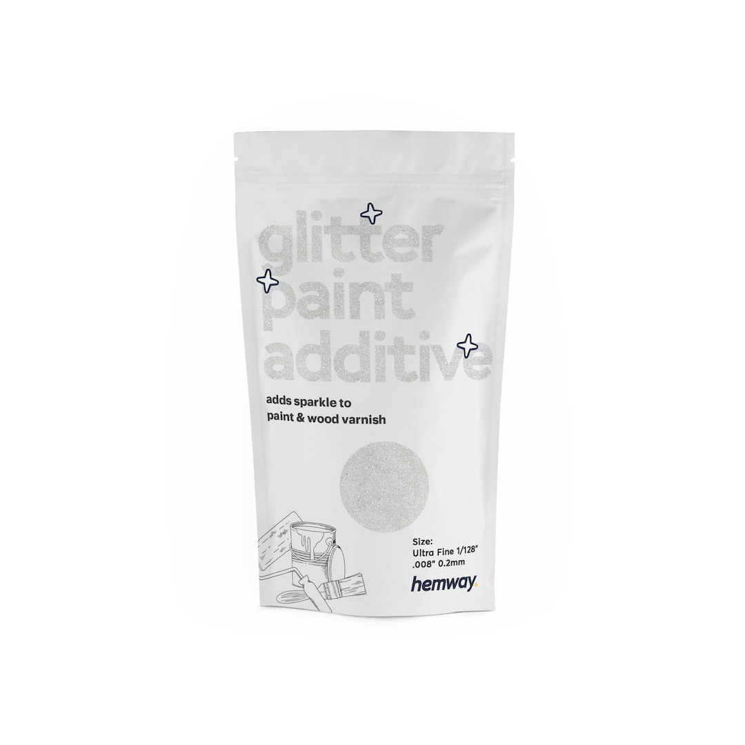 Hemway Glitter Paint Additive 100g Emulsion Acrylic Walls Etsy