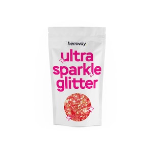 Chunky Body Face Glitter Festival Glitter Pink Orange Iridescent Mix - 10g, 50g, 100g Hemway