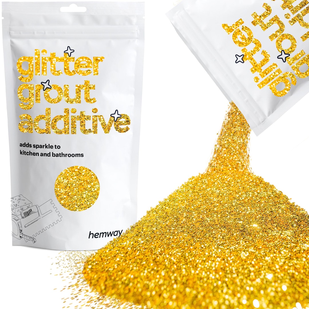 Hemway Premium Craft Glitter Shaker 130g - Champagne Gold Fine Glitter For Resin, Epoxy & Crafts