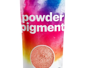 Hemway POWDER PIGMENT - Mica Nano Metallic Dye for Epoxy Resin, Soaps, Candles, Cosmetics and Crafts - Sparkle Burnt Orange - 50g / 100g