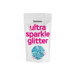 Chunky Body Face Glitter Festival Glitter Baby Blue/Pink Iridescent Mix - 10g, 50g, 100g Hemway