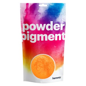 PIGMENT EN POUDRE Hemway - Nano colorant métallique mica pour résine époxy, savons, bougies, cosmétiques et créations manuelles - Orange mandarine - 50 g / 100 g