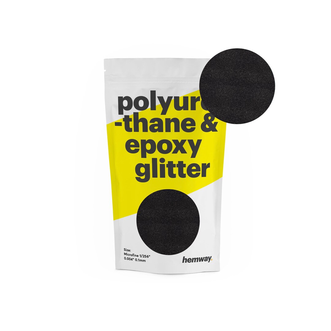 Hemway BLACK Polyurethane & Epoxy Glitter for Resin Crafts Etsy