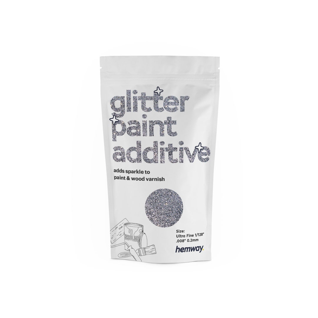 Hemway Glitter Paint Additive 100g for Emulsion Acrylic Walls Ceiling ...