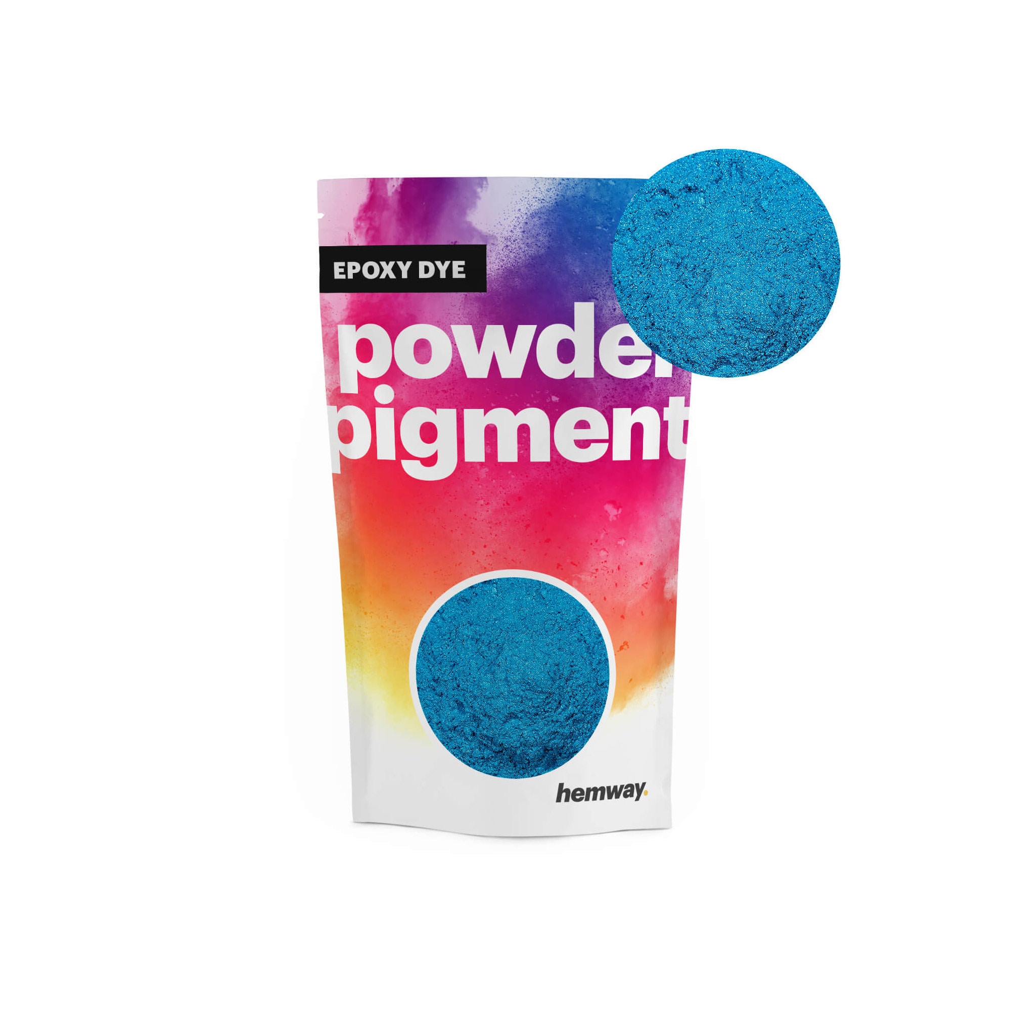 metallic designer epoxy resin pigments 100g blue and 100g white 