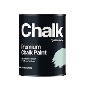 Shabby Chic Chalk Based Furniture Paint Hemway Premium CHALK PAINT and Furniture Paint - Soft Blue Smoke - 1 Litre (Quart)