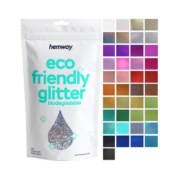 Eco-Friendly Glitter | Biodegradable | 4 Colors | Safe | Quality
