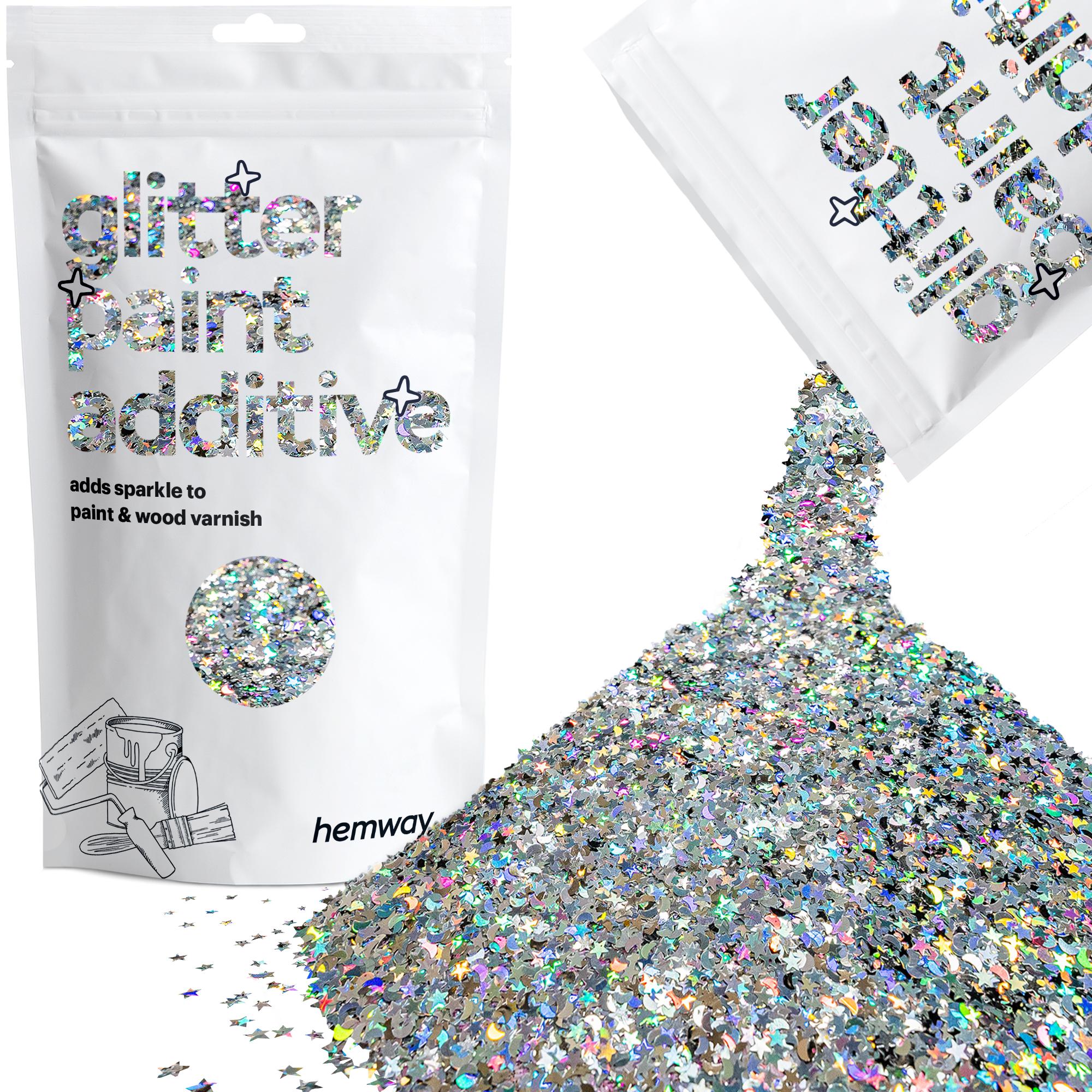 Hemway Glitter Paint Additive 100g for Emulsion Acrylic Walls