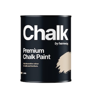 Shabby Chic Chalk Based Furniture Paint Hemway PREMIUM FURNITURE PAINT and Furniture Paint - Latte Brown - 1 Litre (Quart)