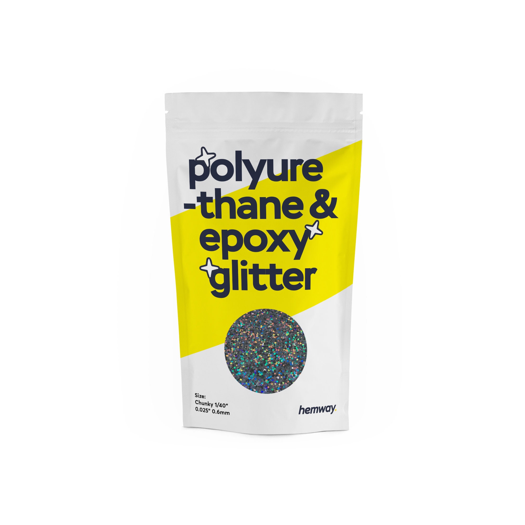 Hemway Polyurethane & Epoxy Resin Glitter - Chunky 1/40 0.025