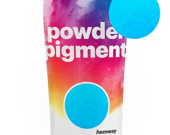 Glow in the Dark POWDER PIGMENT - Nano Metallic Glow Dye for Crafts, Soaps, Candles, Cosmetics and Epoxy - Blue Glow - 100g