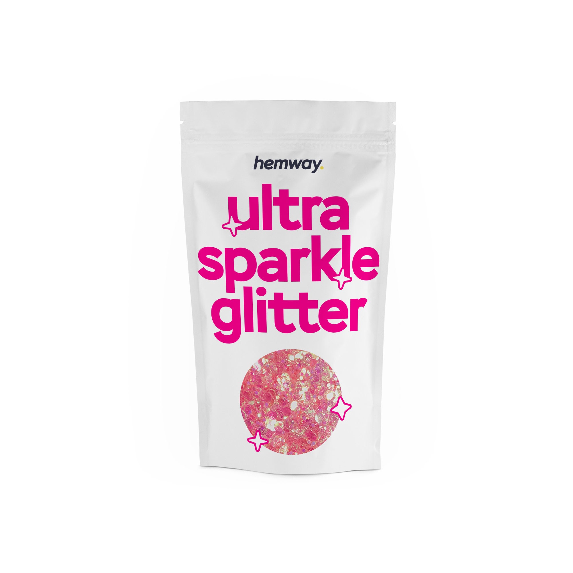 Hemway Glitter in Poliuretano e Resina Epossidica 100g / 3.5oz Additivo in Scaglie di Cristallo Metallico per Gioielli per Pavimenti Bicchiere - Super Chunky (1/8 0.125 3mm) - Oro Rosa Olografico