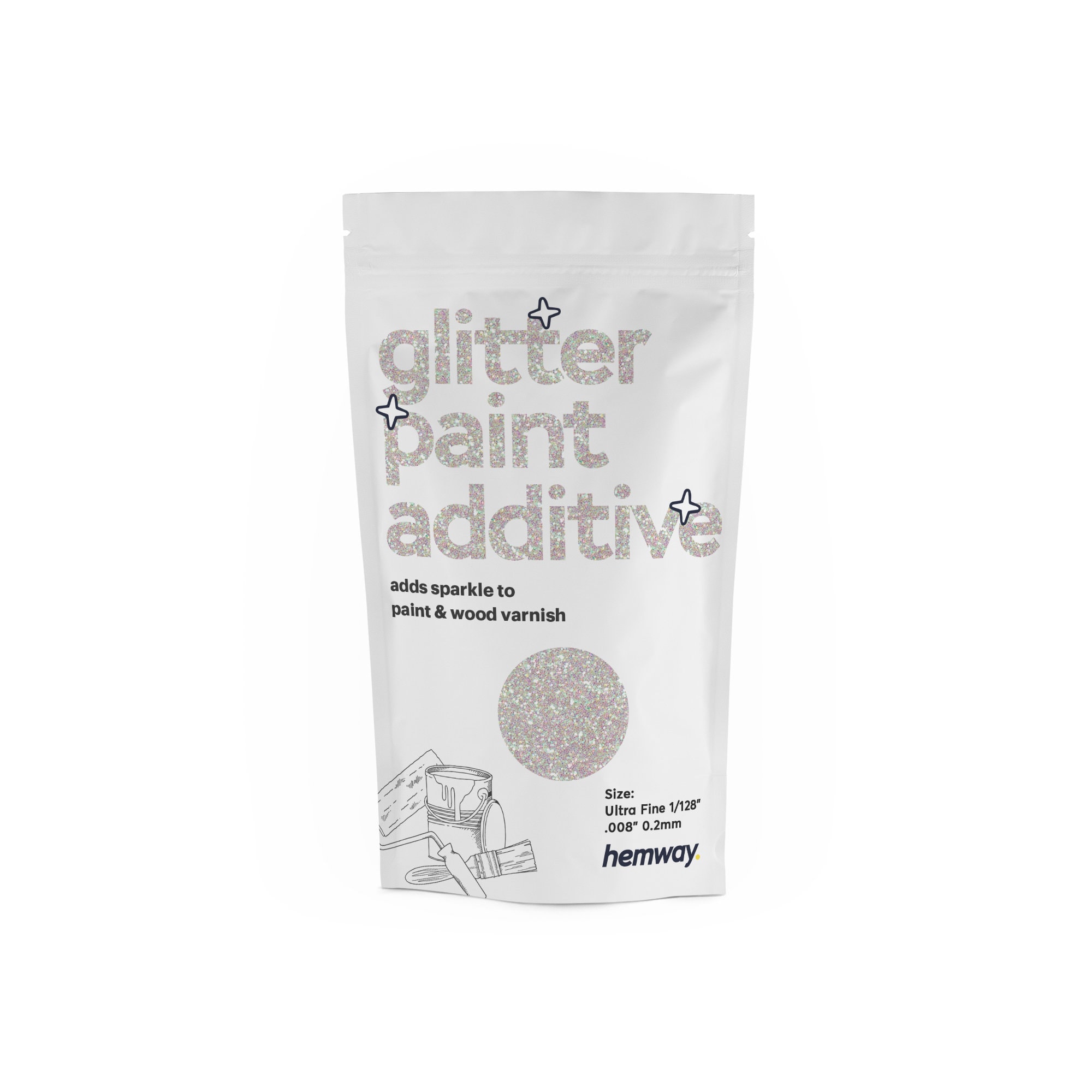 Glitter Paint Additive - Black