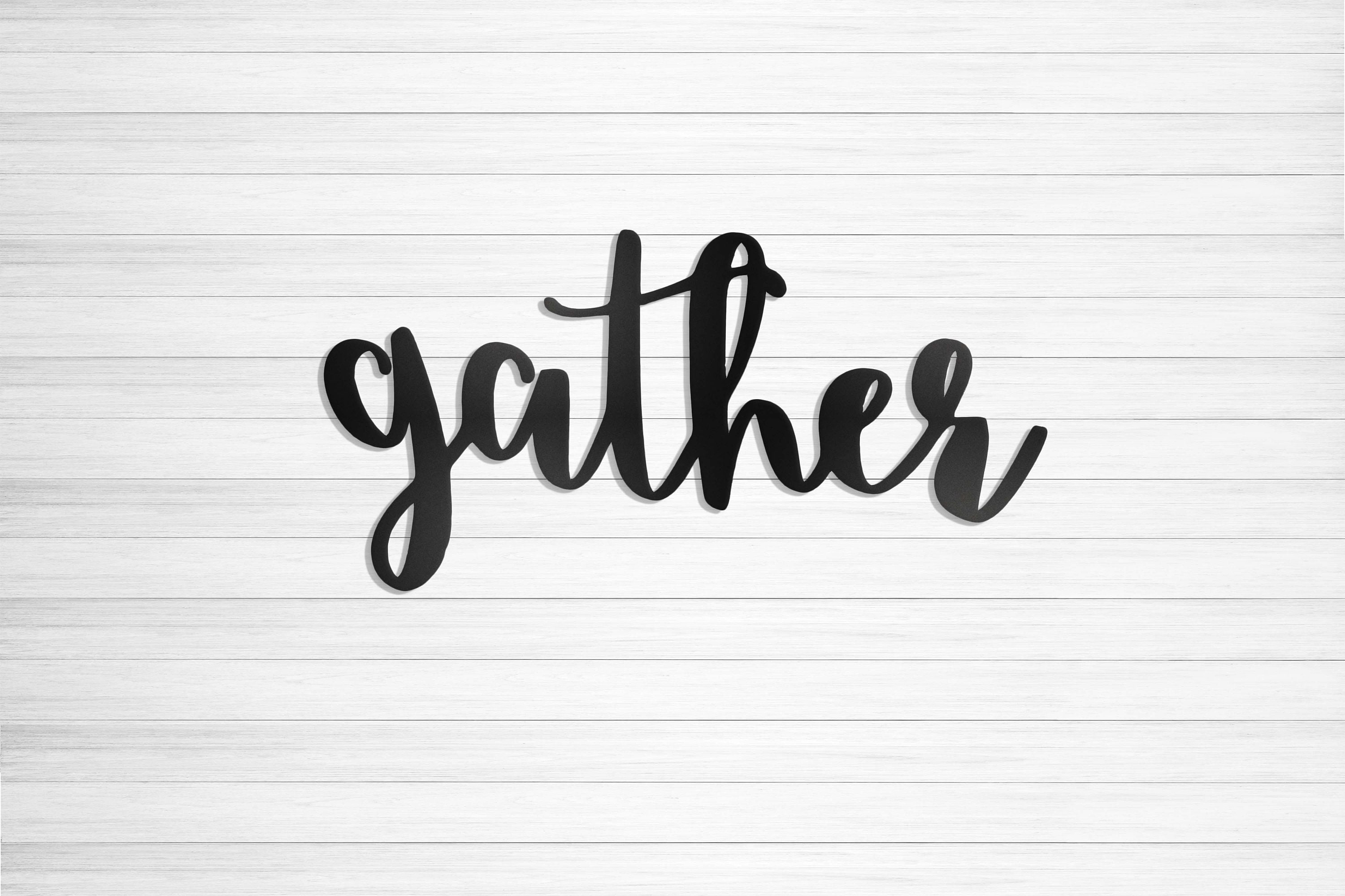 metal gather sign dining room decor farmhouse dining room sign Etsy
