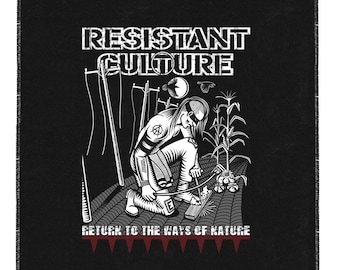 RESISTANT CULTURE "Return" backpatch - black