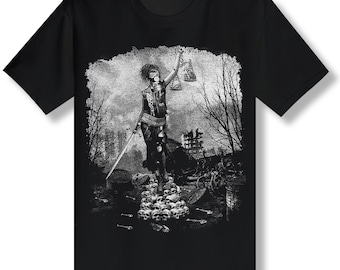 LADY JUSTICE black t-shirt
