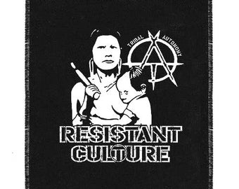 CULTURA RESISTENTE "Autonomía Tribal" backpatch - negro
