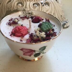 La Vie En Rose-Soy Candle-Vintage Bowl