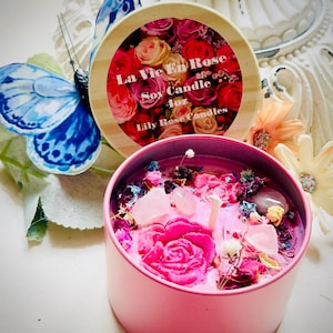La Vie En Rose-Soy Candle-Soy Candle Tin