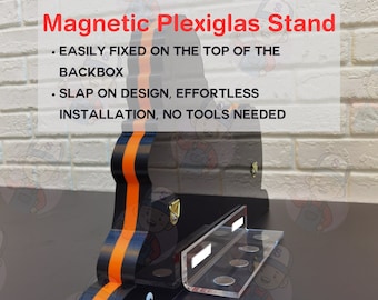 Pinball Topper Magnetic Plexiglas Stand for Pinball Machine Topper