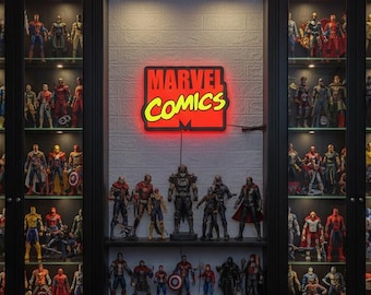 Marvel Comics 3D LED Sign – Dimmable Neon Wall Art