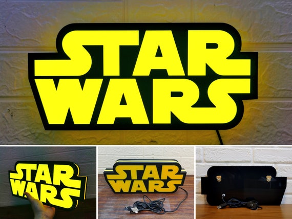 STAR WARS ロゴ ライトボックス Amazon.com: Star Wars Official Logo 17-Inch Light Box | USB