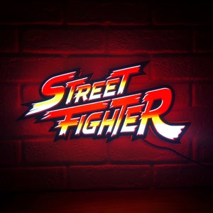 Street Fighter LED Lightbox | Powered by USB & Full Dimmable